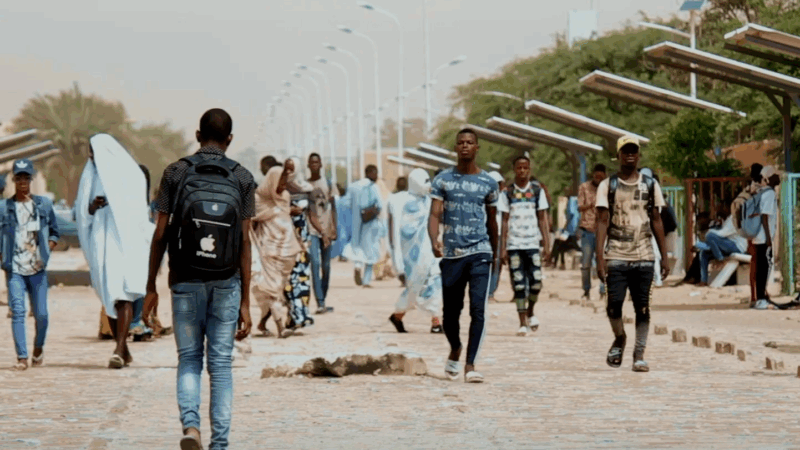 Screenshot from the video “Should we have fewer children?/ Demographics in Africa #1/ Houleye in Mauritania” 