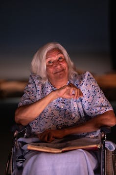 Production image: Nan smiles