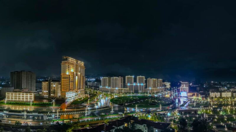 Addis Ababa at night. 