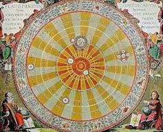 An image of the Heliocentric Solar System.