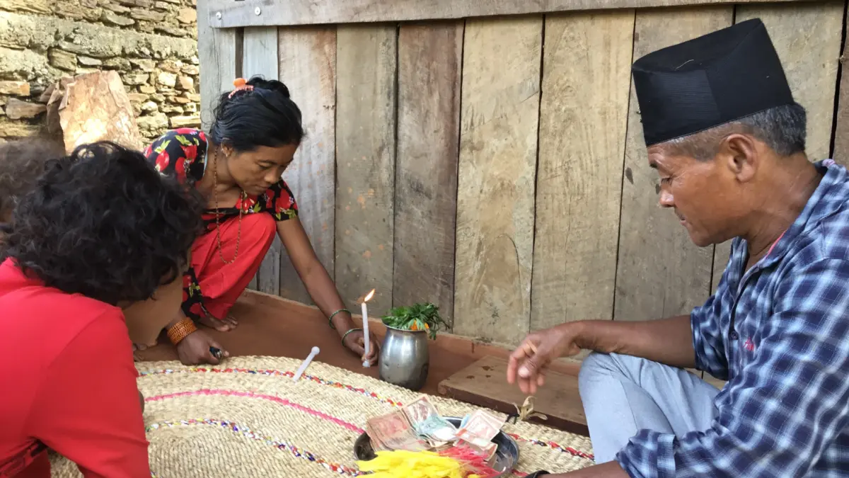 Festival preparation in Chepang village - Photo of Jimling Village in Rapti Municipality of Chitwan District, Nepal, Photo by Biswash Chepang