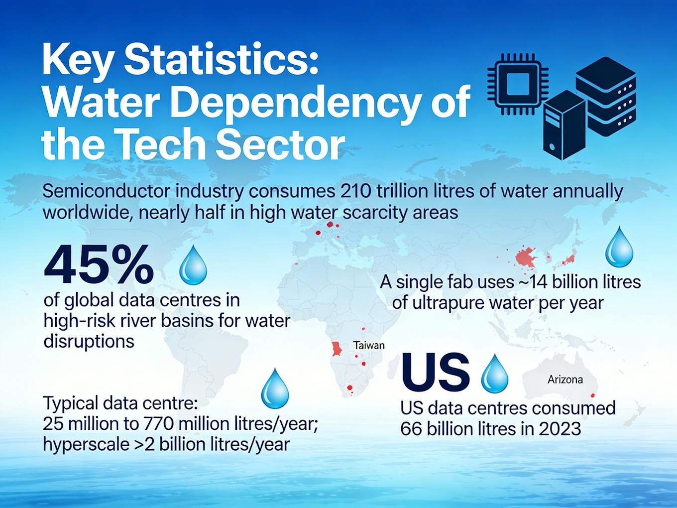 Data centre water usage