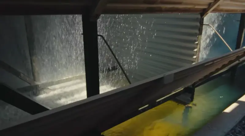 The cooling system at a Google data center. 