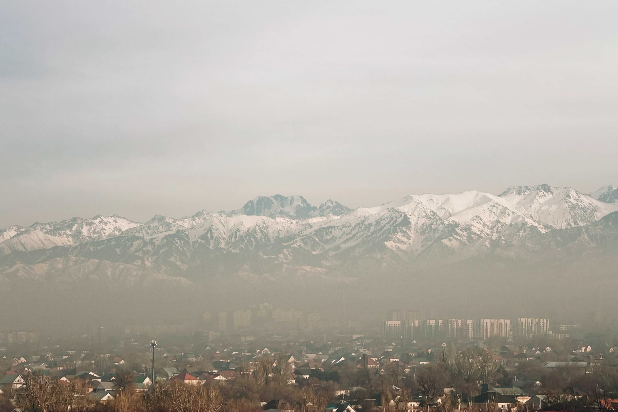 Almaty covered in smog.