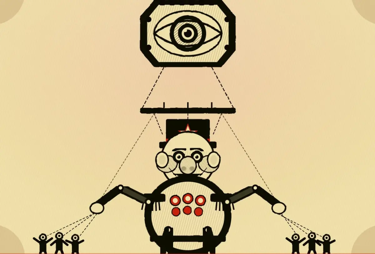 Illustration of a dictator 