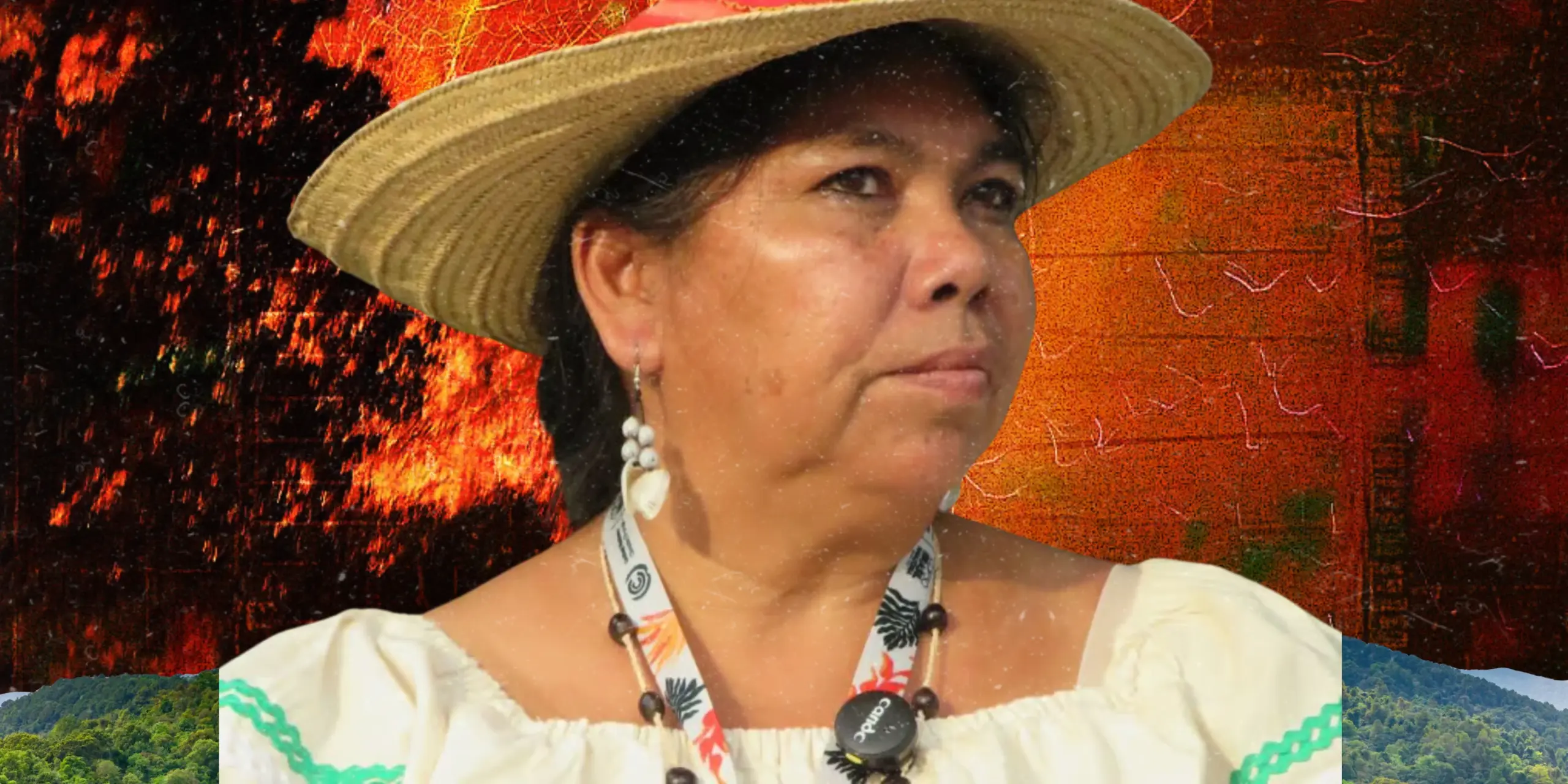 Rosa Pachurí Paraba; collage made by Global Voices.