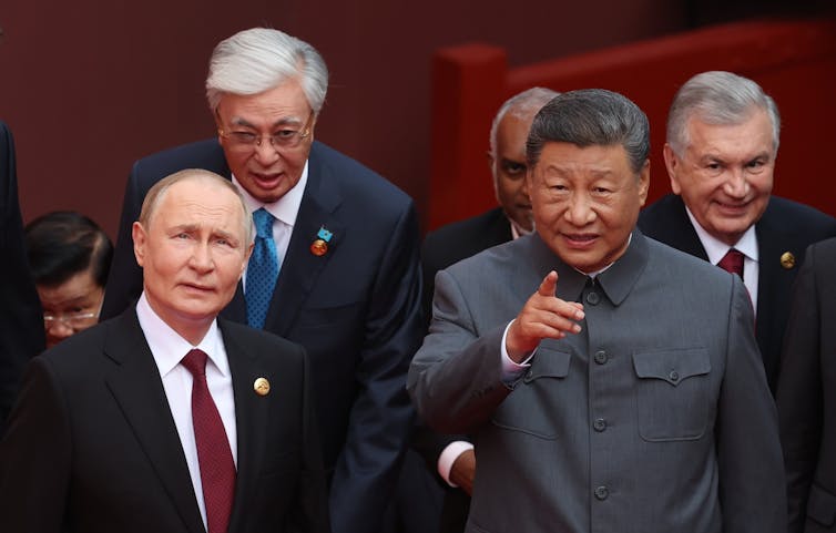 Vladimir Putin and Xi Jinping in Beijing, September 2025.