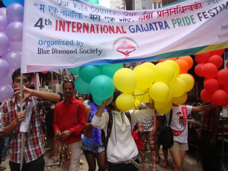 A PRIDE festival in Nepal.