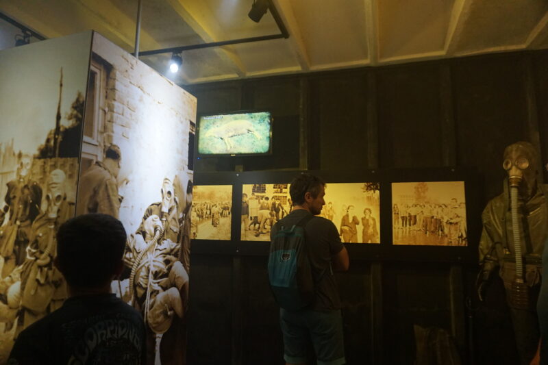 Part of historical exibition inside Bunk'Art 1, Tirana, Albania
