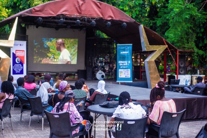 Image from the 4th edition (2025) of the festival, themed “Bridging Divides.” Photo courtesy of the Africa International Human Rights Film Festival