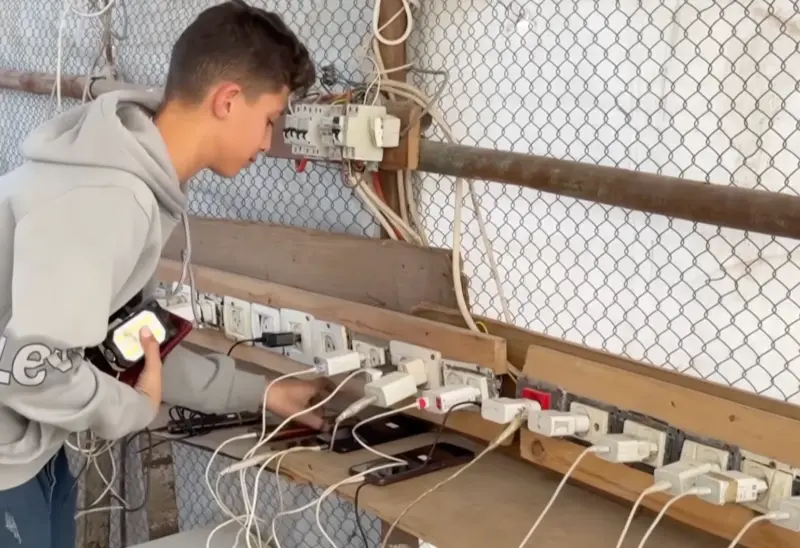 Screenshot from video ‘Gaza’s electricity crisis deepens as Israeli strikes threaten vital solar panels,’ uploaded to YouTube by Al Jazeera English, fair use