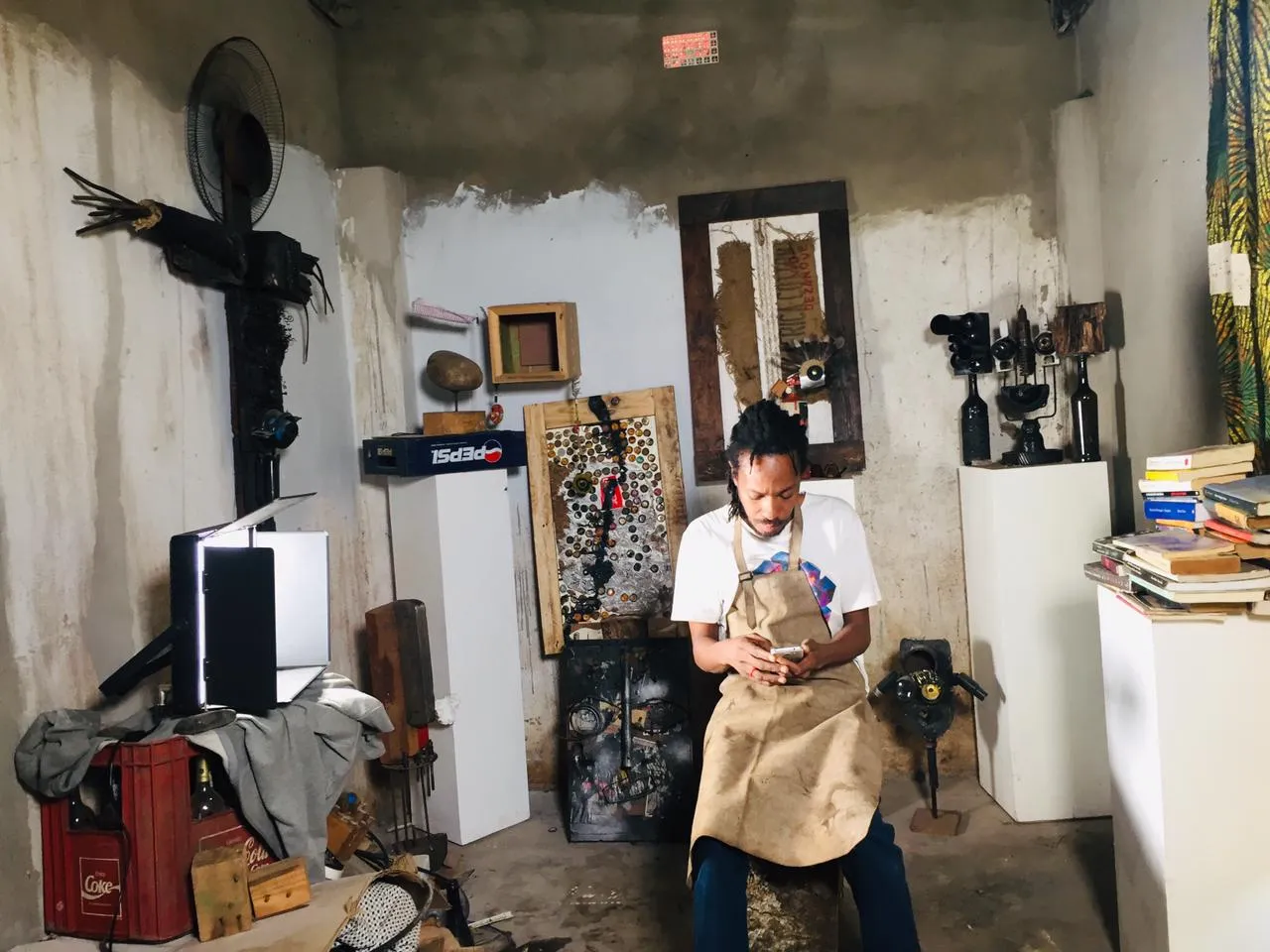 Mudungaze's design workshop in Maputo, Mozambique, in 2021.