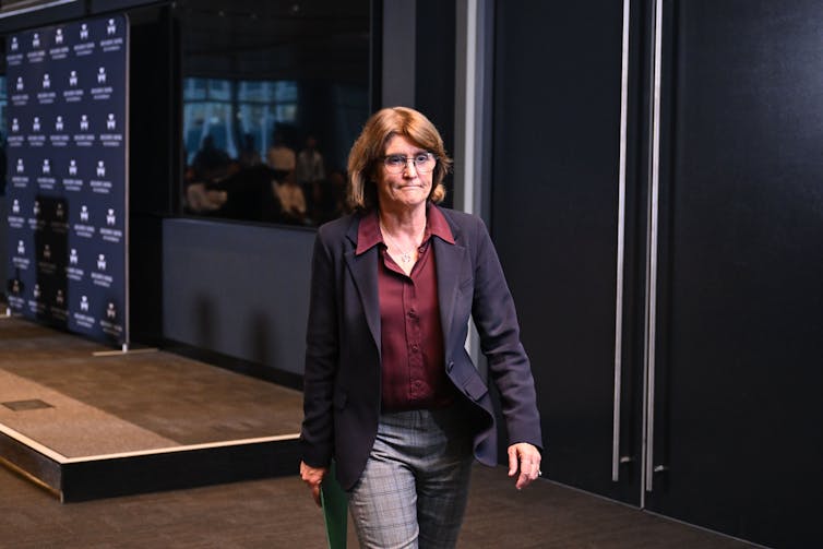 RBA Governor Michele Bullock following a Reserve Bank of Australia press conference