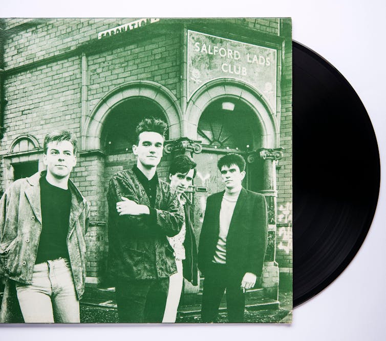 An vinyl album.