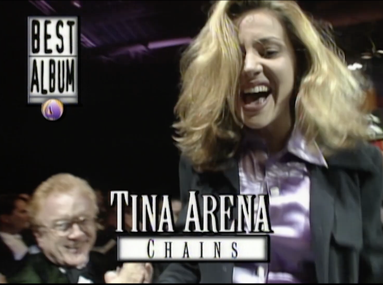 Screen shot: Arena reacts to winning the award.