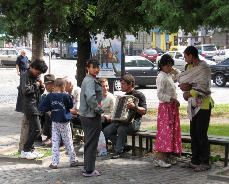 Romani people living in Lviv.