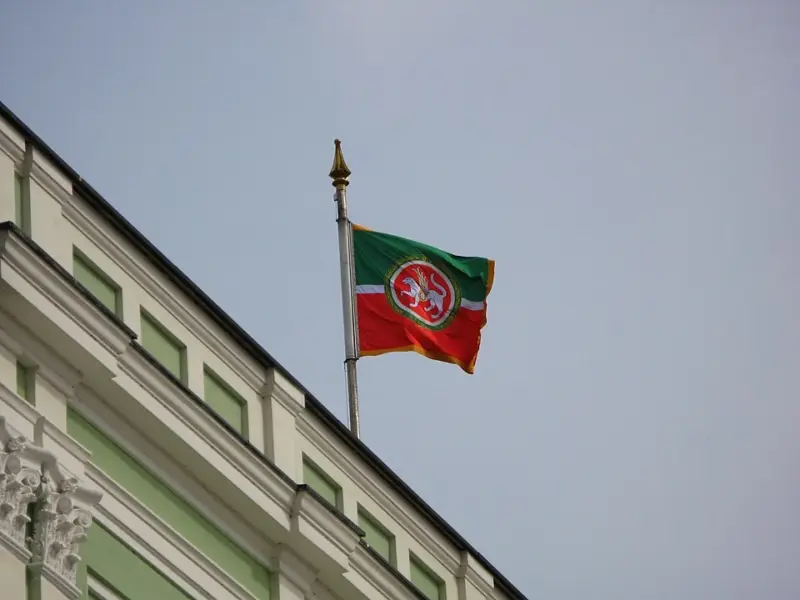 The Tartarstan flag. 