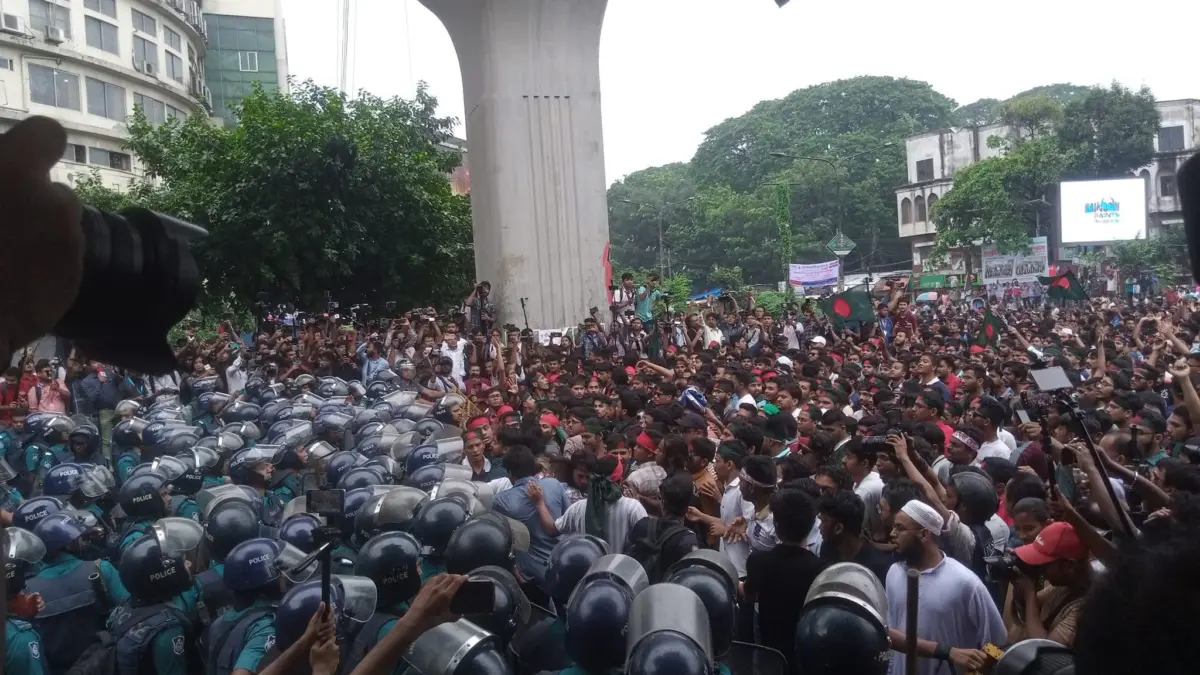 July 11, 2024, Quota Movement, Shahbagh, Dhaka. Photo by Sabbirul Islam. Used with permission.