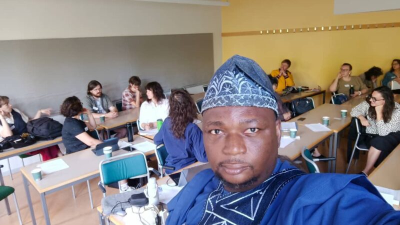 Kehinde Adegboyega, co-founder and executive director of Human Rights Journalists Network at Housing Rights conference.