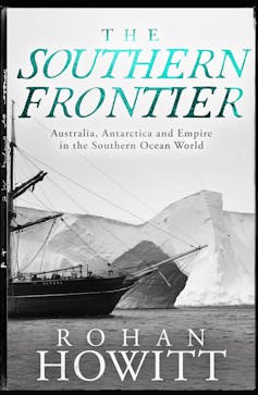 book cover: Southern Frontier - a boat and an iceberg