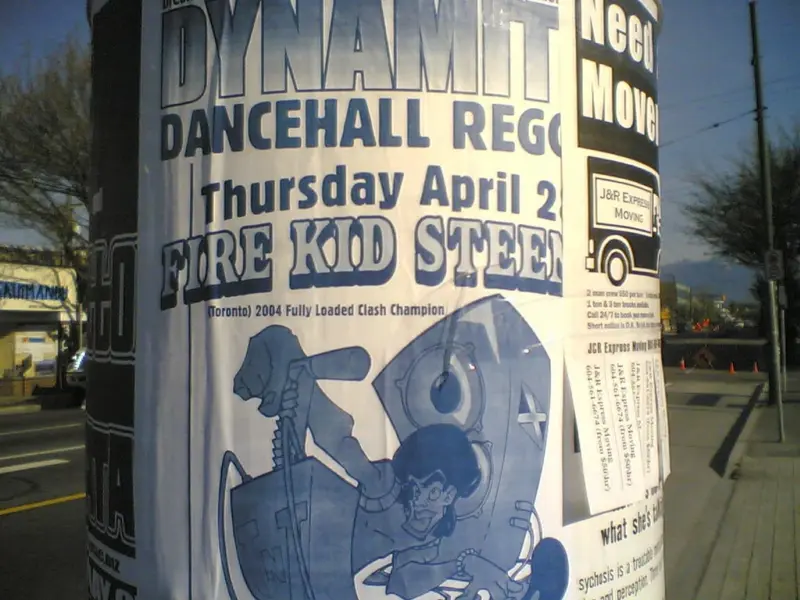 A dancehall party flyer. 