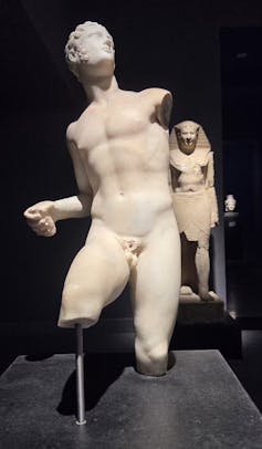 This marble statue of a young warrior could depict Alexander the Great.