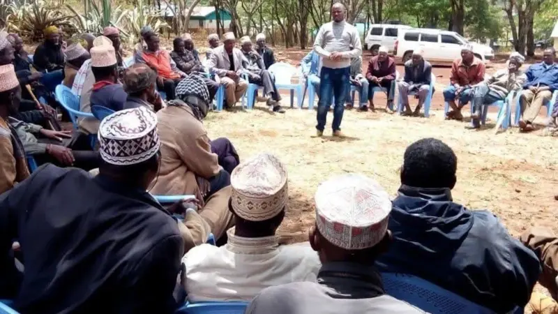 A Balli Walirafudhu handover ceremony held by the Borana Oromo people, an Indigenous group in Southern Ethiopia and northern Kenya. They have long practiced rotational, peacefully transferred leadership, known as the Borana Gadaa system. 